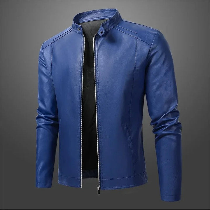 Mike™ | Elegant Leather Motorcycle Jacket