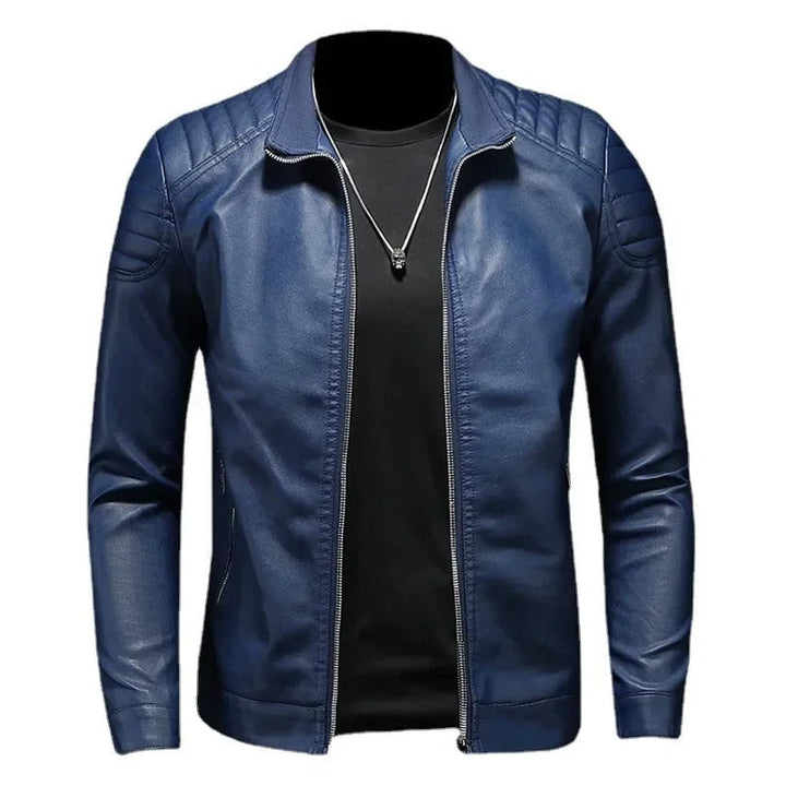 Harrison™ | Leather Jacket with Collar