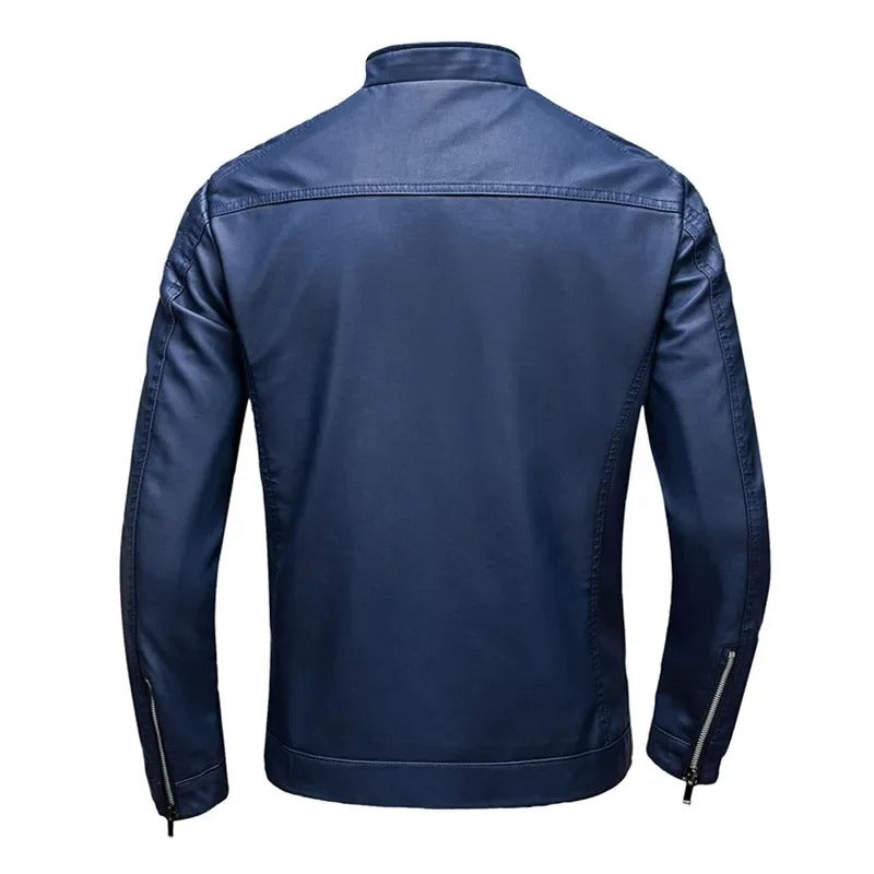 Harrison™ | Leather Jacket with Collar