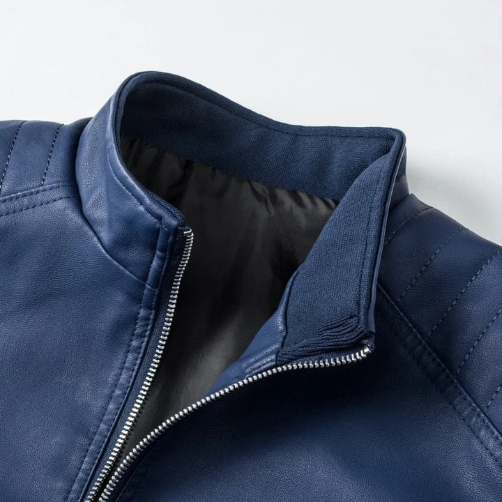 Harrison™ | Leather Jacket with Collar