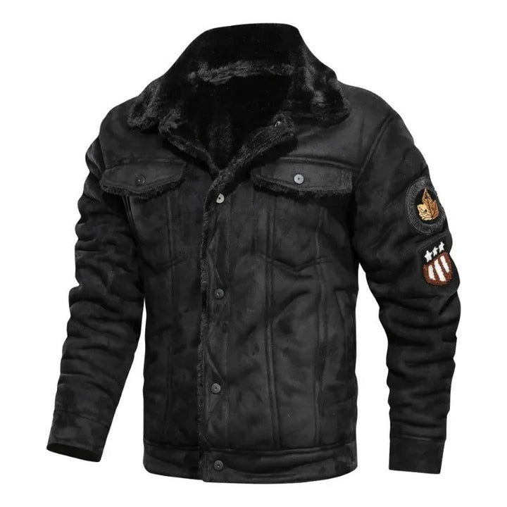 Daniel™ | Elegant Warm Fleece Leather Jacket