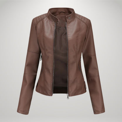 Ludmila | Elegant Leather Jacket