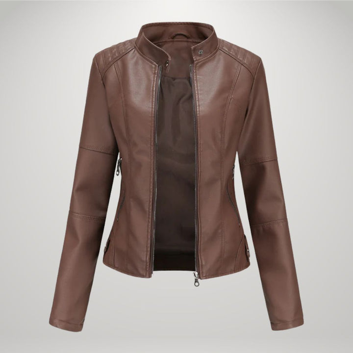 Ludmila | Elegant Leather Jacket