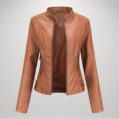 Ludmila | Elegant Leather Jacket