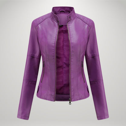 Ludmila | Elegant Leather Jacket