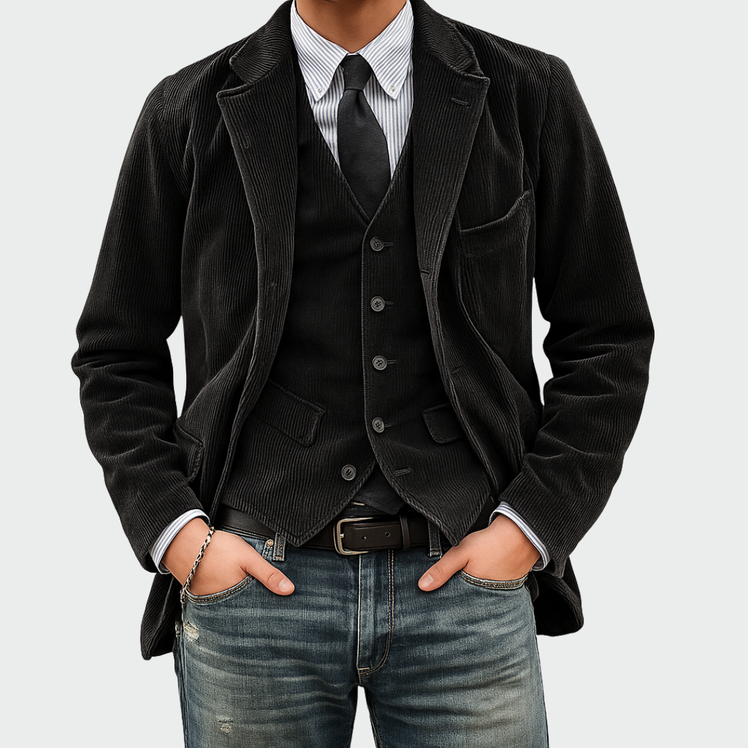 Tommy | Velvet Blazer and Waistcoat Set