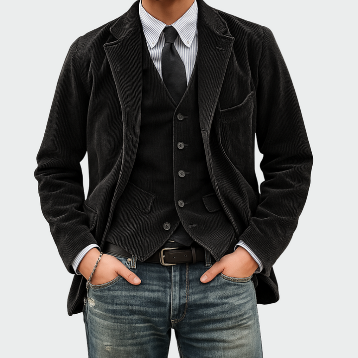 Tommy | Velvet Blazer and Waistcoat Set
