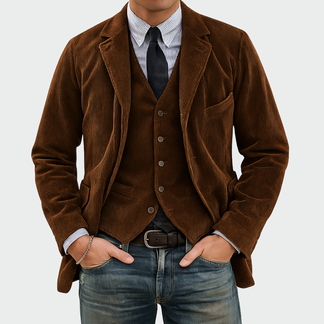 Tommy | Velvet Blazer and Waistcoat Set