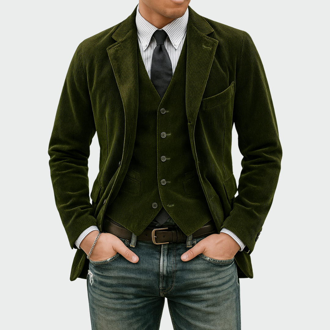 Tommy | Velvet Blazer and Waistcoat Set