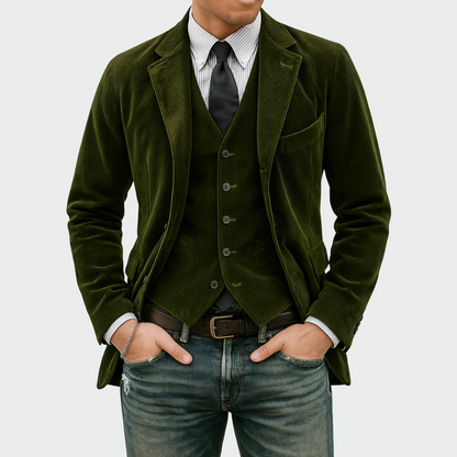 Tommy | Velvet Blazer and Waistcoat Set